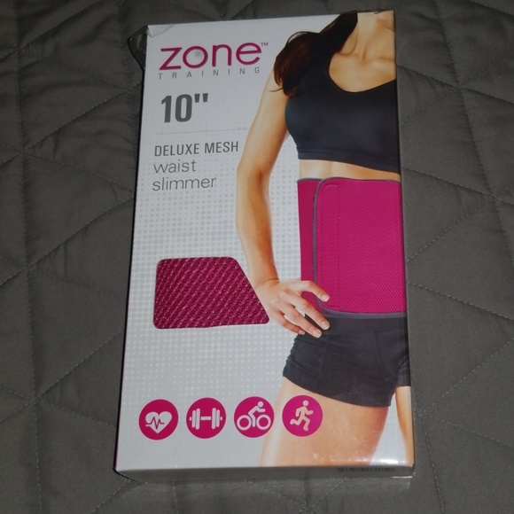 zone Other - 10" mesh waist slimmer hot pink